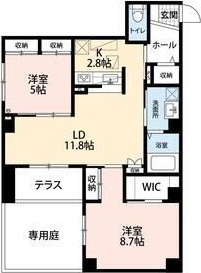 YU-PALACE桑津の間取り