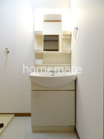 熊本市中央区帯山７丁目の賃貸マンションの独立洗面台