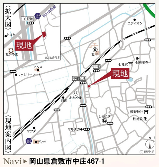 【地図】 | リーブルガーデン倉敷中庄第15 (全1棟)