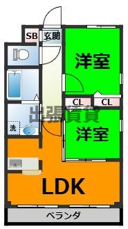 仲介手数料0円！！ソシア大口の間取り