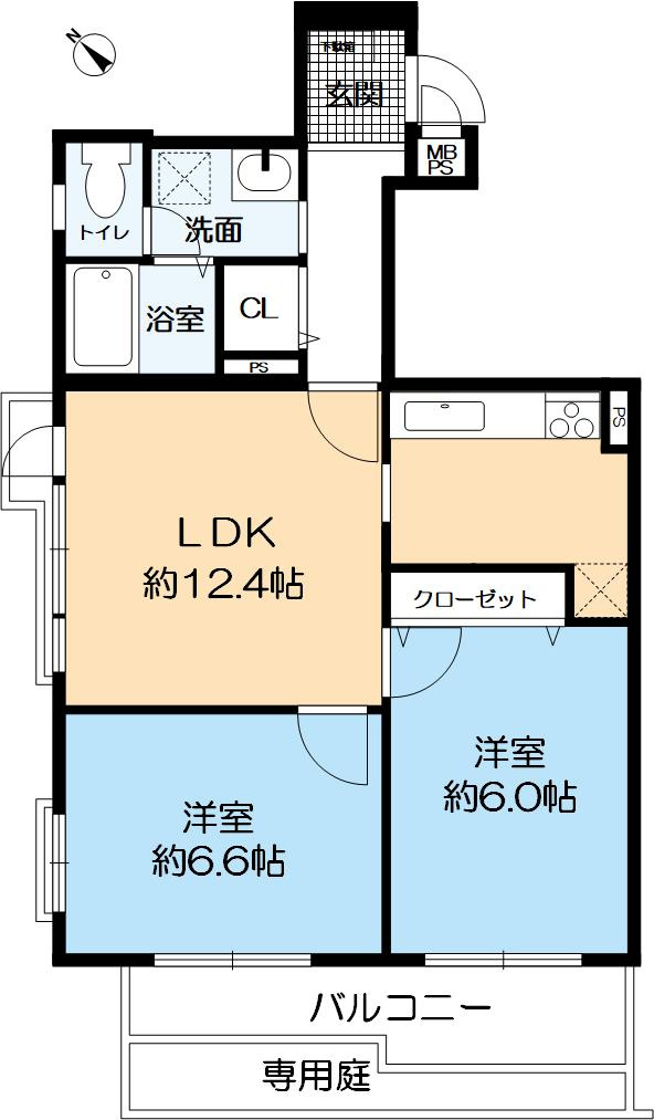 深江ロイヤルマンションの間取り