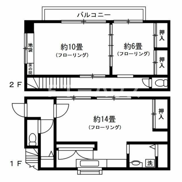 船橋市上山町３丁目戸建の間取り