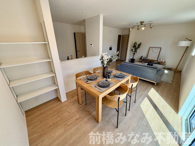 【新築】佐波郡玉村町五料24-1期　１号棟(全２棟)　リナージュ　新築建売分譲の居間・リビング|おしゃれな居間です