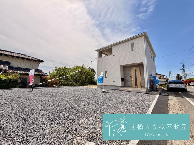 【新築】前橋市粕川町新屋第1　１号棟(全２棟)　クレイドルガーデン　新築建売分譲の外観|落ち着いた雰囲気の外観です