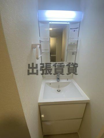 仲介手数料0円！！ハーモニーテラス市場木町Ⅲ(市場木町④Aコーポ)の独立洗面台