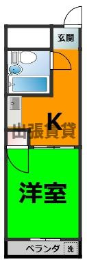 仲介手数料0円！！シュロス小川の間取り