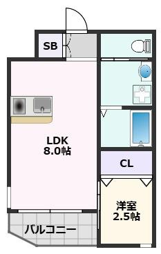 【間取り】 | リアコート関大前Ⅱ