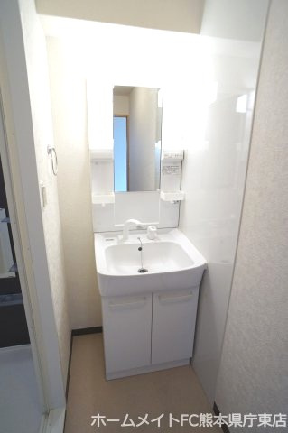 熊本市南区田迎５丁目の賃貸マンションの独立洗面台