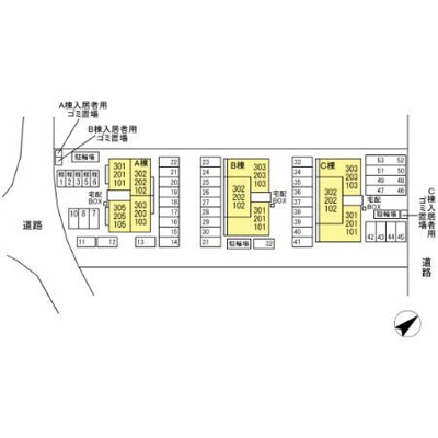 【区画図】 | ラ・トゥール山城西　C棟