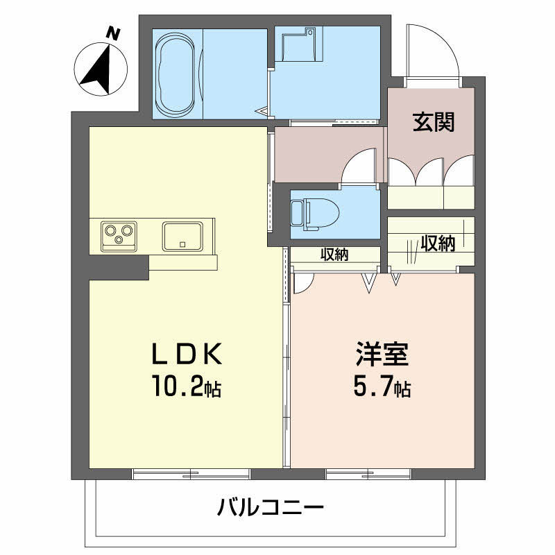 ベレオいの天神の間取り