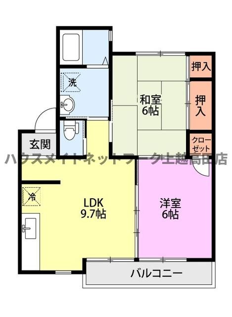 ウイングヒルズＡ棟の間取り|間取図