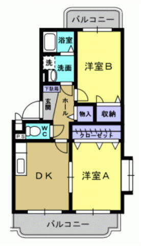 サンテメゾンの間取り