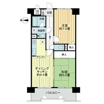 【間取り】 | ライオンズマンション徳島富田橋