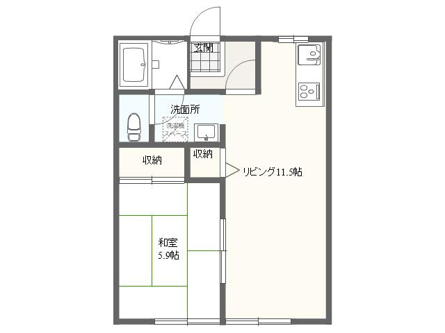 サンビレッジ上郷　A棟の間取り