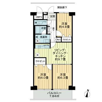 ニューライフマンション木場の間取り