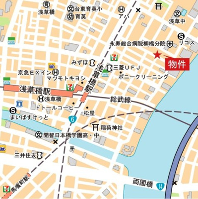 【地図】 | ミリアレジデンス浅草橋Ⅱ