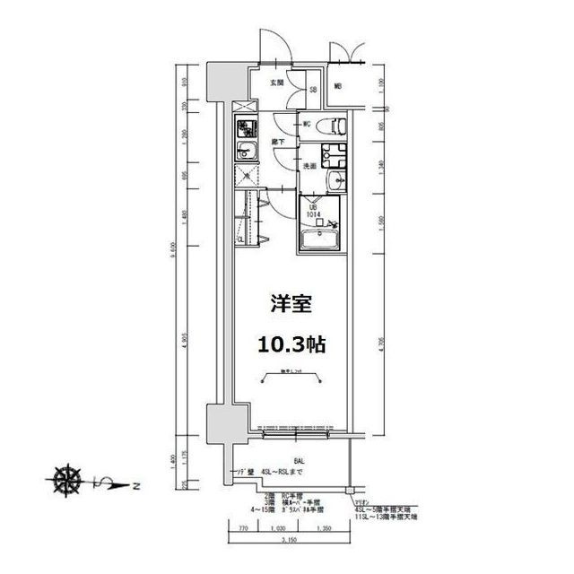 S-RESIDENCE岐阜駅の間取り