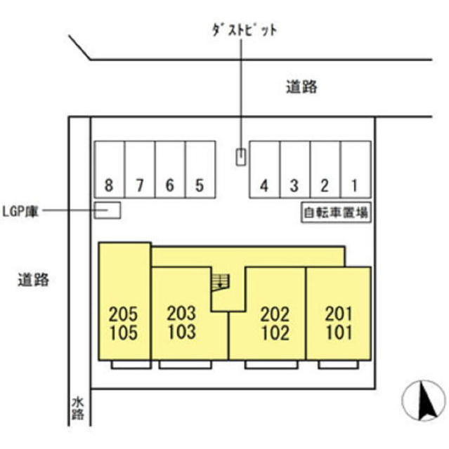 岐阜市茜部寺屋敷３丁目のアパートのその他