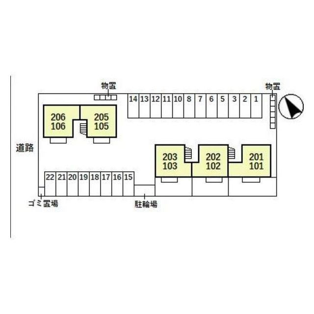 岐阜市日置江１丁目のアパートの外観
