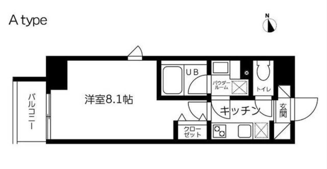 スカイコート蔵前Ⅱ の間取り
