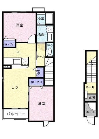 【間取り】 | リバーサイドサワナミＢ