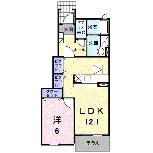 ジェネシス　Ⅱの間取り