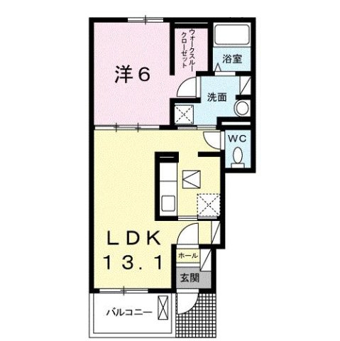 エスペール２１　吉野Ｂの間取り