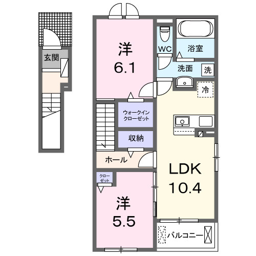 【間取り】 | リヴェール・ＫⅡ