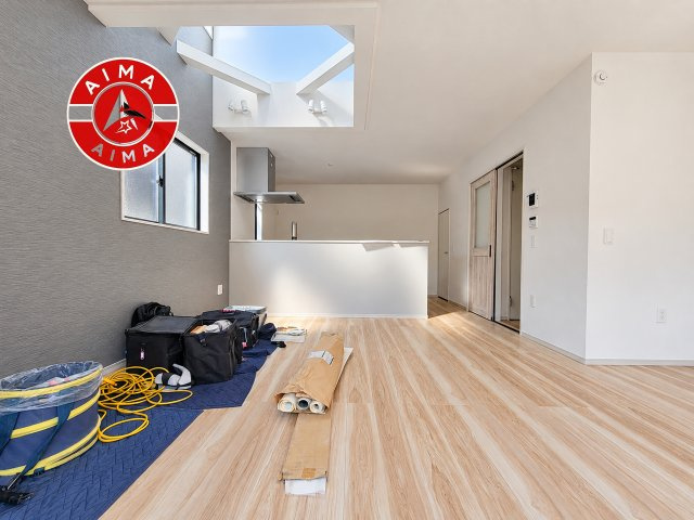 福岡市博多区麦野2丁目第3-2棟（2号棟）の居間・リビング|多くの時間を過すことになるリビングだからこそ、いつも穏やかな空間・解放感が味わえ毎日が充実します。