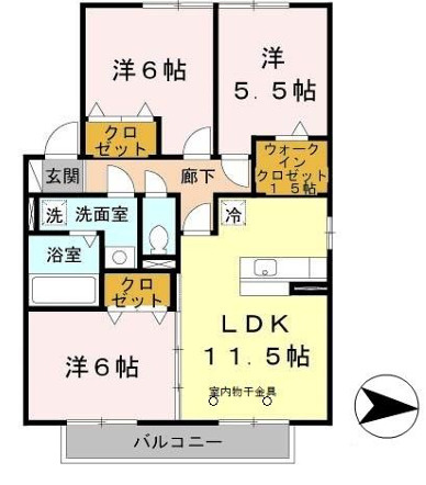 リヴェールコートの間取り
