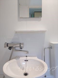 シティハイツ２１０の洗面所|サーモ付きシャワー水栓