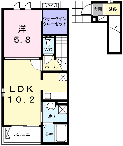 【間取り】 | ボニート・ショコラⅠ