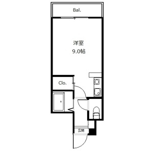 【間取り】 | グランドールワタナベⅠ