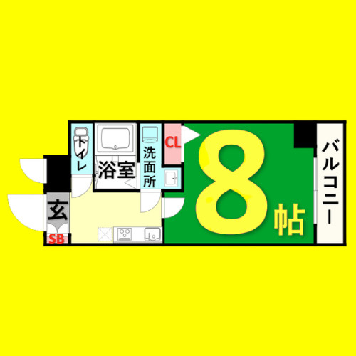 Alii　Ⅰ　名古屋市賃貸　仲介手数料無料の間取り