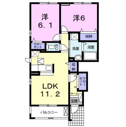 鶴見スクエアⅡの間取り