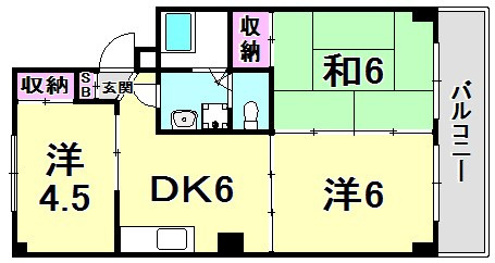 ユーミーハイツの間取り