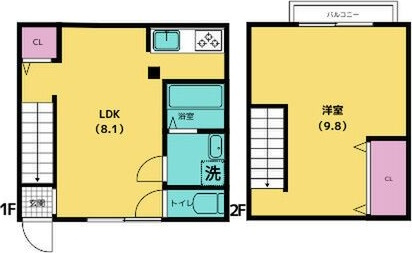 船大工町テラスハウスの間取り