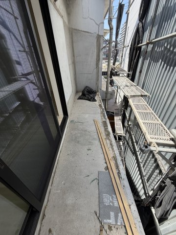 船大工町テラスハウスのバルコニー