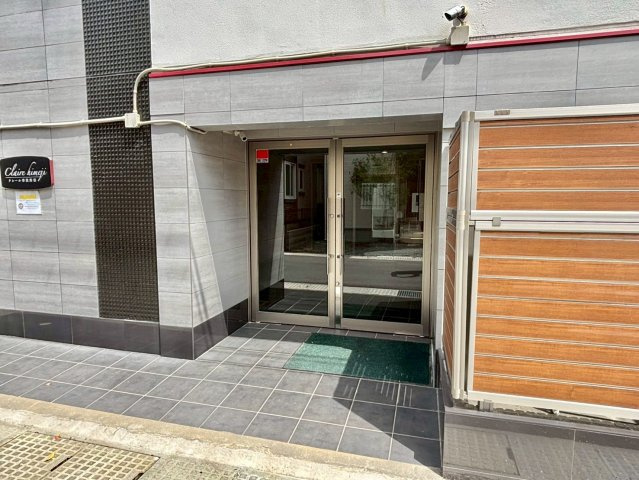 Clair市役所前のエントランス