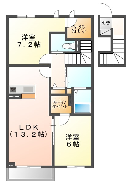 ボヌール　Ⅱの間取り