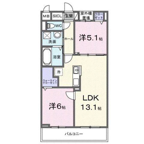 コスモステラス　イーストの間取り