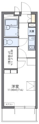 レオパレスレジェンドプーマの間取り