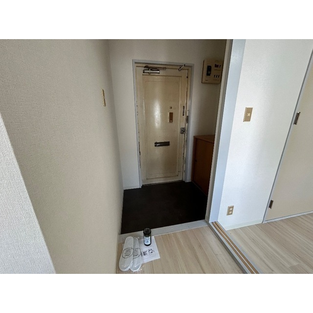 三ツ和マンションの玄関|明るい玄関です