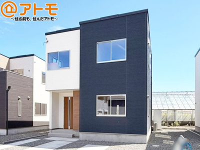 【外観】 | 清水区三保松原町22期　新築戸建　3号棟 | どっしりとした外観は安心感のあるマイホームを実感できますね♪