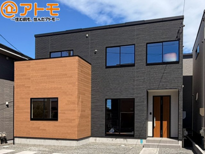 【外観】 | 清水区三保松原町22期　新築戸建　5号棟 | どっしりとした外観は安心感のあるマイホームを実感できますね♪