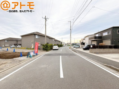 【前面道路含む現地写真】 | 清水区三保松原町22期　新築戸建　4号棟