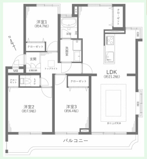  | 【三旺マンション第二植田B 棟】✨️仲介手数料無料✨️植田南小学校・植田中学校