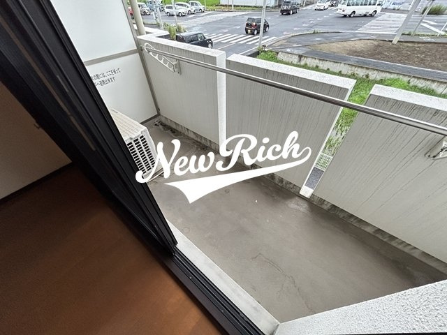 前橋市川曲町の賃貸マンションのバルコニー