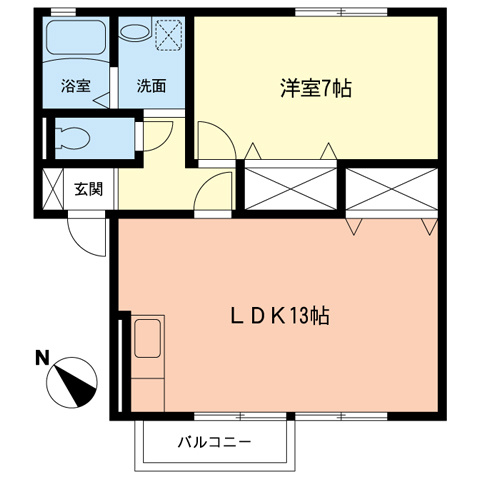 セジュール相模が丘Ⅰの間取り