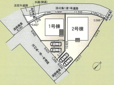 CRADLE GARDEN吉井町小暮の区画図